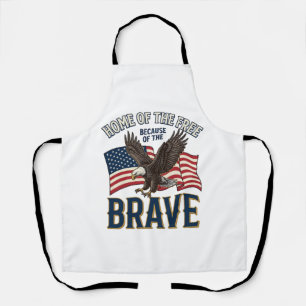 Tablier Maison de l'aigle courageux patriotique conception