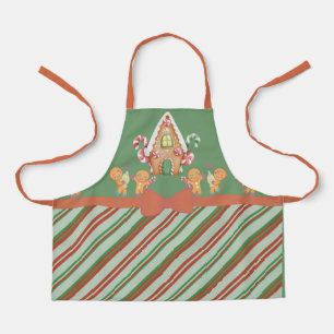 Tablier Maison de pain d'épice de Noël Apron