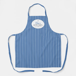 Tablier Maison d'élevage Vintage à bandes bleues personn