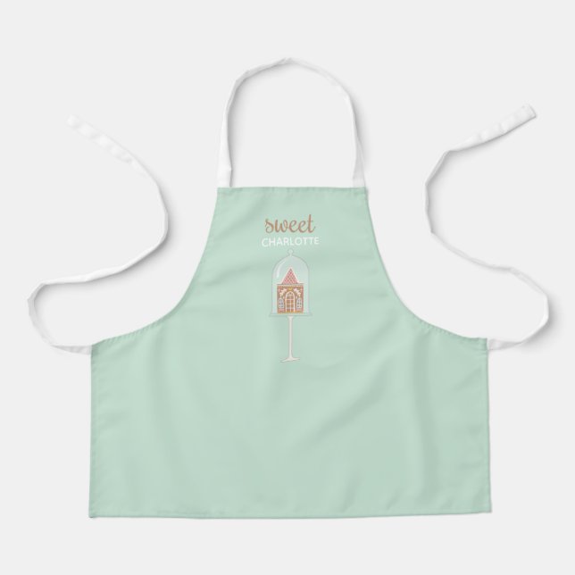 Tablier Maison en pain d'épice pour enfants Décoration de  (Recto)