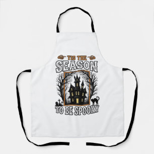 Tablier Maison hantée de saison effrayante vintage Hallowe