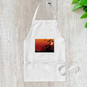 Tablier Maison Hantée éffrayante Halloween nuit