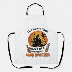 Tablier Maison hantée Halloween directeur fanfare balai ca