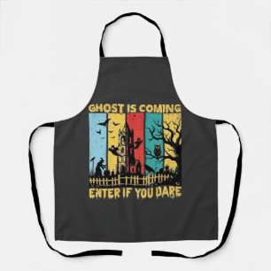 Tablier Maison Hantée Halloween Sorcière Chouette Arrivée