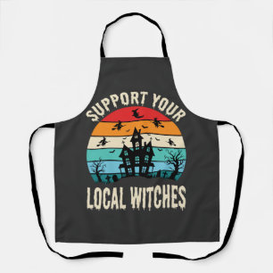 Tablier Maison Hantée Halloween Soutenez Vos Sorcières Loc