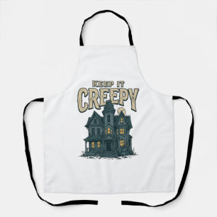 Tablier Maison Hantée Vintage Creepy Halloween Dés