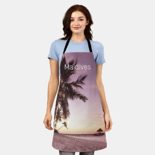 Tablier Maldives Ocean Indian Beach Sunset Island Souvenir