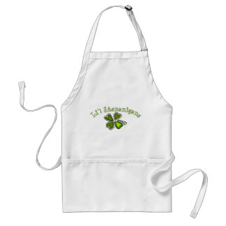 Tablier Malice de Li'l de shamrock étrange Cartoonifi de