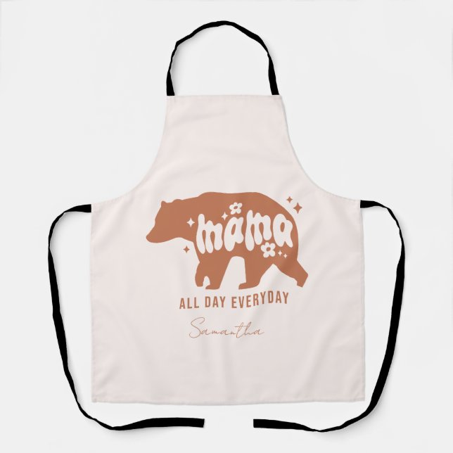 Tablier Mama Bear Toute La Journée Tous Les Jours (Recto)