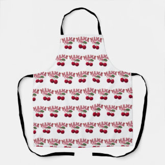 Tablier Mama Cherry Apron – Funny Kitchen Apron for Mom / 