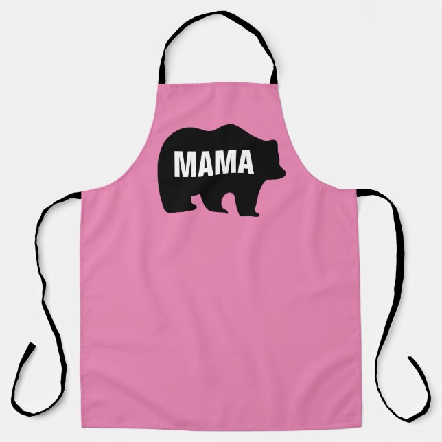 TABLIER MAMA GRIZZLY BEAR MOM FUNNY KITCHEN APRON (Recto)