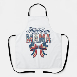 Tablier Maman Américaine Arc Bow Vintage 4 Juillet Ch