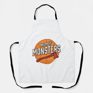 Tablier Maman de Monstres Design de Maman de Basket Vintag