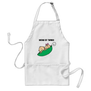Tablier Maman de Twins-Peas dans un Pod Tshirts et cadeaux
