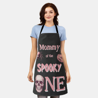 Tablier Maman du terrifiant en Pinkoween Crâne Vintage