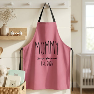 Tablier Maman Est 2026 Grossesse Minimaliste Personnalisée