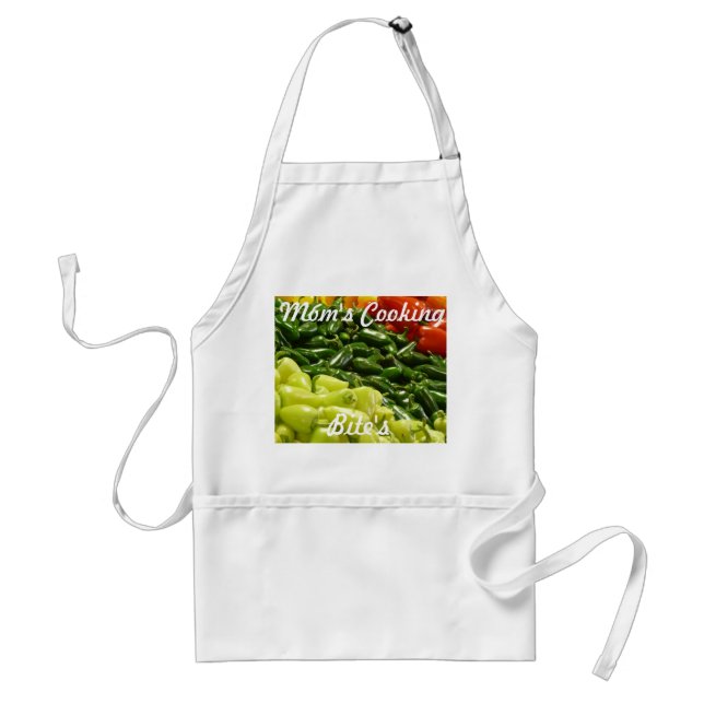 Tablier Maman mord la Cuisine, blanc (Devant)