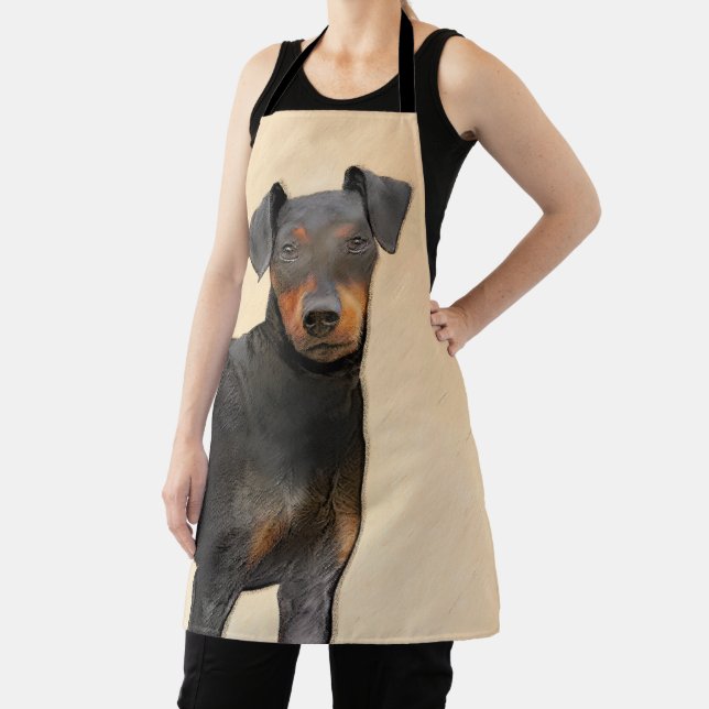 Tablier Manchester Terrier Peinture Art animal original (Insitu)