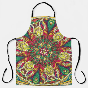 Tablier Mandala Bandana : Conception Vintage Sans Couche.