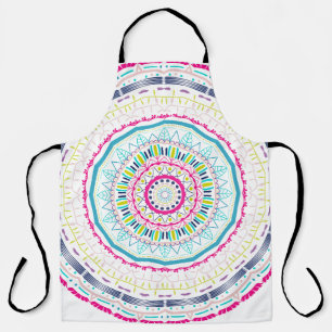 Tablier mandala coloré