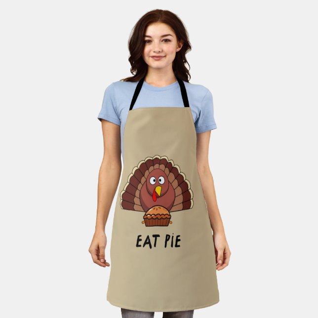 Tablier Mangez Du Tarte Avec La Turquie De Thankgiving (Porté)