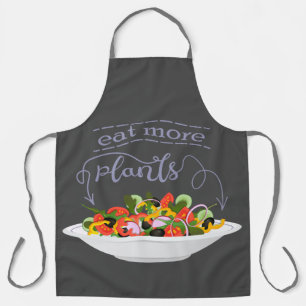 Tablier Mangez plus de plantes frais motivation salade let