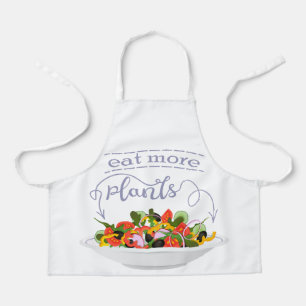 Tablier Mangez plus de plantes frais motivation salade let