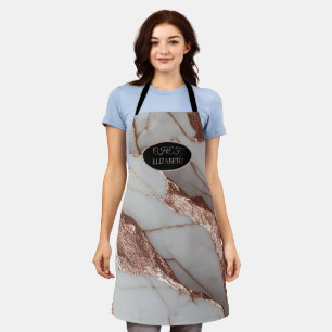 Tablier Marbre Pailleté Cuivre Tendance
