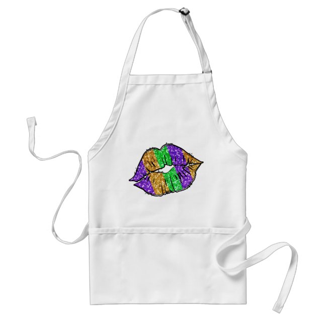 Tablier Mardi Gras Kiss Apron (Devant)