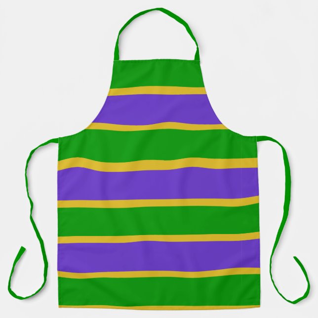 Tablier Mardi Gras Stripes (Recto)