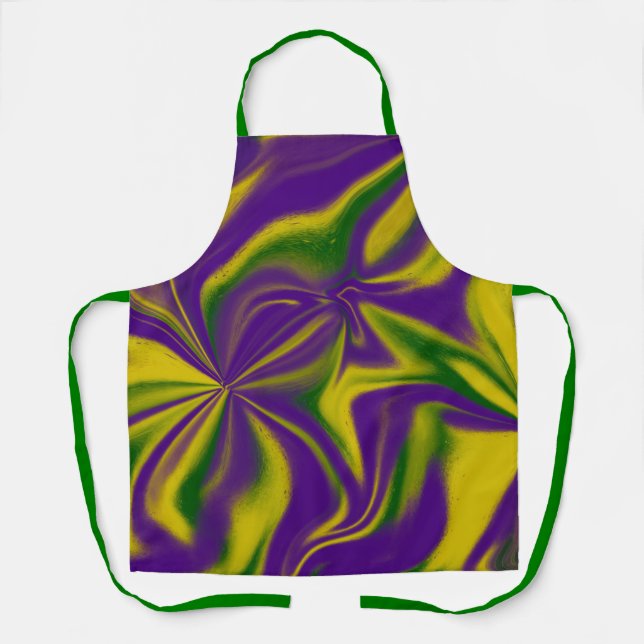 Tablier Mardi Gras Swirls (Recto)