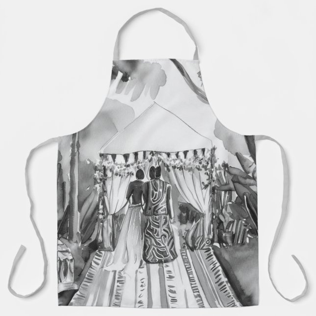 Tablier Mariage africain (Recto)