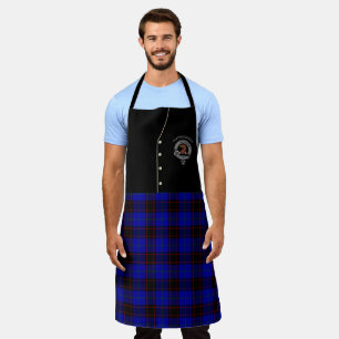 Tablier Mariage Clan Badge & Tartan Kilt Apron