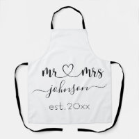 Mariage Fiançailles Coeur M. Mme Nom personnalisé