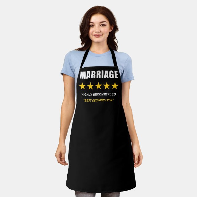 TABLIER MARIAGE - MEILLEURE DÉCISION JAMAIS! (Porté)
