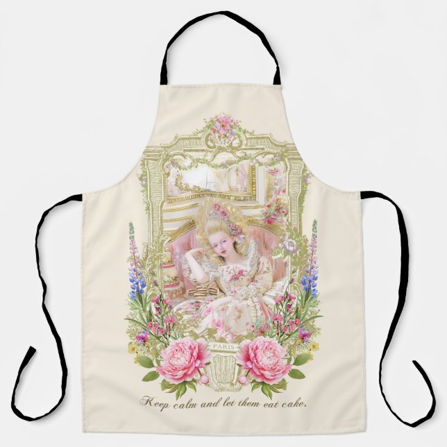 Tablier Marie Antoinette let them eat cake Apron (Recto)