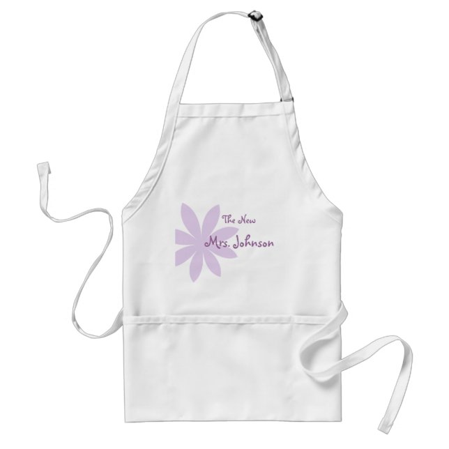 Tablier Mariée de Fleur de marmite violette (Devant)