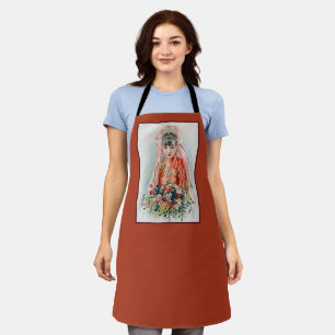 Tablier Mariée en rouge au Mariage chinois à Shanghai