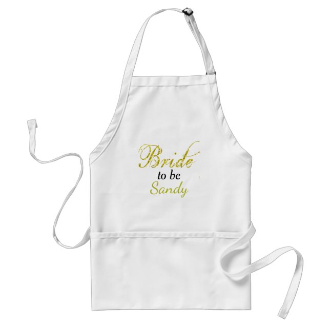 Tablier Mariée pour être Fête des mariées idée cadeau (Devant)