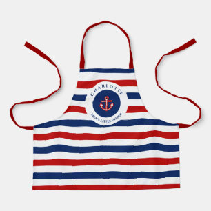 Tablier Marine marine Bleu Rouge Bleu Blancs