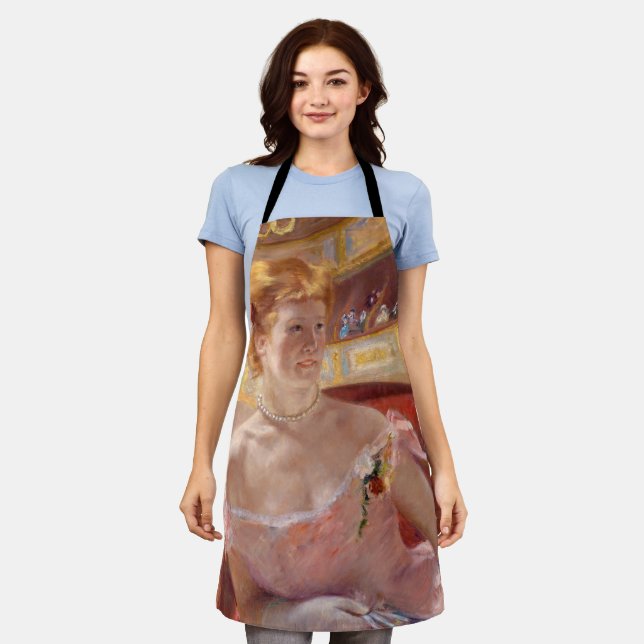 Tablier Mary Cassatt - Femme avec collier de perle dans un (Porté)