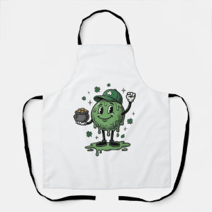 Tablier Mascotte de Slime de la Saint-Patrick T-Shirt Vint