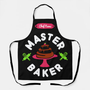 Tablier Master Baker Minimal Gâteau au chocolat