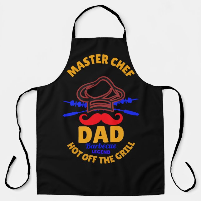 Tablier MASTER CHEF - Papa. Chaud du grill ! (Recto)