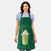 Matcha Latte Social Club rose et vert foncé