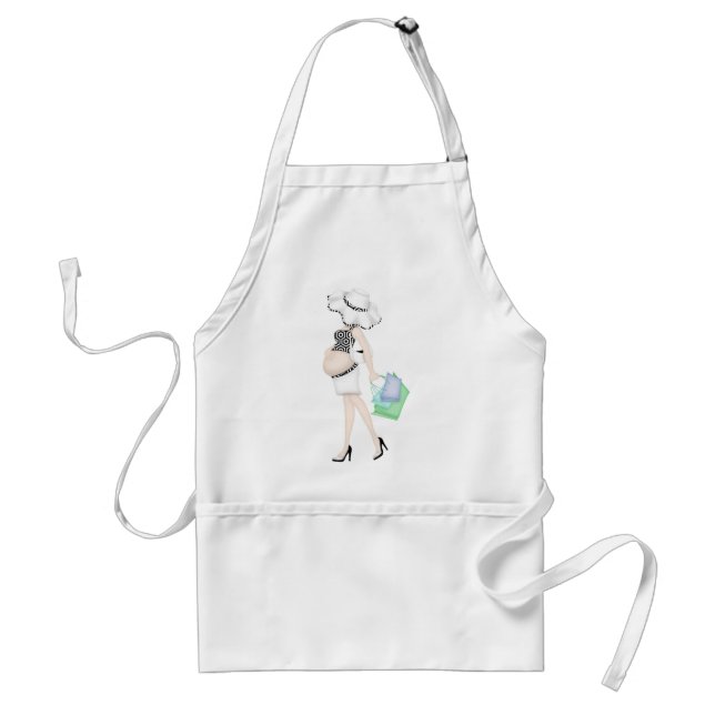 Tablier Maternité - maman - grand baby shower de cadeau (Devant)