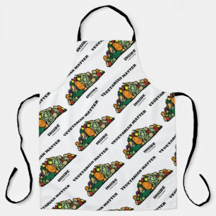 Tablier Matière Végétarienne À L'Intérieur Du Pile De Légu