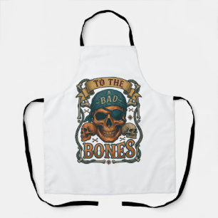 Tablier Mauvais crâne de pirate bandana corde os croisés