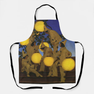 Tablier Maxfield Parrish Les Porteuses de Lanternes 1908 V