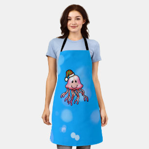 Tablier Méduse de dessin animé festive mignonne